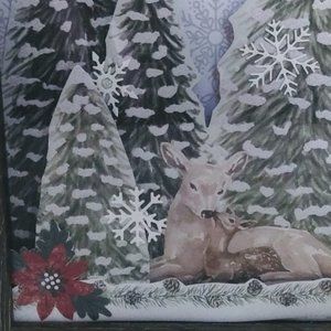 Wintery Scene Papercraft OOAK